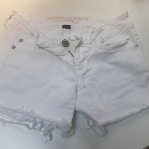 American Eagle outfitters white denim shorts